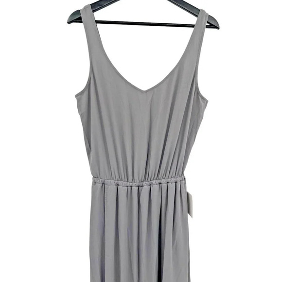 Show Me Your Mumu Womens Kendall Maxi Dress Long Soft Charcoal Crisp Size S NWT - Picture 10 of 16